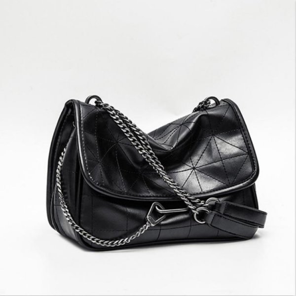 Black Soft Tote Bag Tote Shoulder Bucket Hundred Bags Large Capacity Shopping Bag